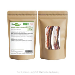 Sachet kraft 100 g FruitsTropicaux - banane séchée bio