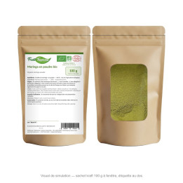 Sachet kraft 100 g FruitsTropicaux - moringa en poudre bio