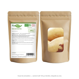 Sachet kraft 100 g FruitsTropicaux - noix du Brésil bio