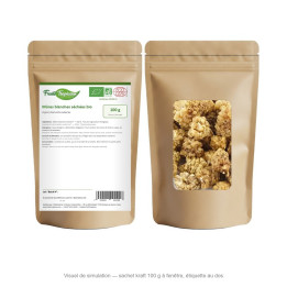 Mûres blanches séchées bio - sachet kraft 100 g